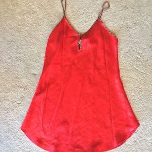 Vintage Red and plaid Vassarette Slip Dress